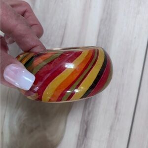 Colorful Swirl Bangle Bracelet